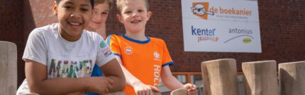 IKC IJmond kinderen achter hek
